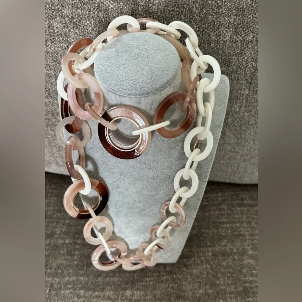Multi-Tone Chain Necklace Rush Denis & Charles - Picture 3 of 4